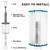 Bilinavy Spa Ag+ Mineral Sticks for Hot Tub, Silver Ion Mineral Cartridge Last for 4 Months Treats (4PCS, Grey)