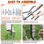 2Set Adjust Metal Skeleton Stand for 5.9/6.56ft Halloween Skeleton,30 Ties