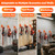 POKIPO Chainsaw Hanger,4 Pack Chainsaw Holder Wall Mount Heavy Duty Metal Chainsaw Chain Hook Storage Loads 70lbs Accessories Chainsaw Rack Organizer fits for Most Tools for Garden,Garage, Workshop