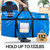 TAILI 2 Pack 69 Gallon Extra Large Storage Bags with Visible Window,Blue