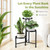 3 Tier Corner Plant Stand Indoor Outdoor, Metal, 10 Inch Wide Tray, Black