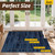 JSEI Dirt Trapper Door Mat 24"x36", Non-Slip Doormat, Blue