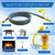 5249 Natural Gas Conversion Kit for Blackstone Grill 28" 36" Griddle, Propane to Natural Gas Conversion Kit w/10ft Natural Gas Hose, Silicone Grill Tool Mat, Grease Cup Liners, 3/8" Quick Connect Etc.