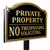 Private Property No Trespassing Sign, No Soliciting Yard Sign, A602
