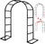 Garden Arch Trellis for Climbing Plants Outdoor Wedding Arches for Ceremony Black Metal Garden Arbor Indoor Garden Arches for Party Decoration 7.9ft Wide X 6.4ft High (Black Garden Arch)