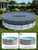 POOLHACKER 550D Heavy-Duty 15 ft Round Pool Cover for Above Ground Pools