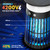 Solar Bug Zapper Lantern, w/Flame Light & RGB Light, 4200V Mosquito Zapper