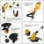 Cordless String Trimmer (No Battery) Compatible with Dewalt 20V Max Battery