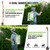 Backpack Sprayer Battery Powered, 4.2 Gallon Electric Pump Sprayer with Dual 20V 4Ah Batteries, Padded Straps, 120 PSI, 2 Spray Wands & 8 Nozzles for Yard, Garden, Lawn & Farm, Weed and Pest Control