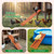 Lilyang Heavy-Duty Metal Chicken Coop Ladder Ramp, Orange, 48.0″L*10.2″W