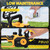 12" Cordless Brushless Electric Chainsaw, 2x4.0Ah Batts & 4 Chains (Yellow)