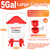 5.0 Gal Chicken Waterer Bucket with 4 Double-Layer Waterer Cups