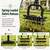 MYLLIUIM Manual Lawn Aerator Tool, 15-Spike Step-On Aerator for Small Lawns
