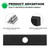 Andorm 12Pack Edger Blades 8X2 Hole Diameter 1" Eco Edger Blade Replacement Compatible with Maruyama 216062. Green Machine 237001, Echo 720-237-001
