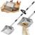 viwomik Chicken Poop Scooper & Rake 2-in-1,Stainless Steel Shovel Head Chicken Coop Scoop with 22 to 63" Adjustable Handle,Sifting Litter Shovel Scoop for Chicken Coop/Goat Stall/Stable Cleaning