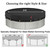 QH.HOME 21Ft Winter Pool Cover,Windproof Ratchet Straps&Thick Fabric