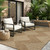 MontVoo-Outdoor Rug Carpet Patio Rug 5x7 ft Polypropylene Indoor Outdoor Rugs for Patio Deck Balcony Porch, Textured Weave, Durable for High Traffic, Fade-Resistant, Boho Geometric Neutral Brown