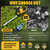 DGQHME Electric Hedge Trimmer Cordless, Compatible with Dw 20V MAX Battery, Lightweight Hedge Trimmers,3000RPM 180° Rotating Head,3/4" Blade Gap(Battery Not Included)