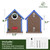 Kingsyard Bluebird House with Predator Guard, Recycled Poly Lumber