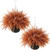 2 Set Artificial Fall Ferns Hanging Plants for Front Porch Decor(Orange)