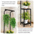 Plant Stand Indoor Outdoor, Heavy Duty Pedestal Stands 12''Lx12''Wx65''H