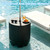 NicBex Outdoor Umbrella Base Table with 1.5 Inch Pool Side Hole,Black