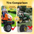 Roueoo 2-Pack 11x6.00-5 Flat Free Tires for Zero Turn Mower,Load 400lbs