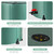 Collapsible Rain Barrel Water Storage Containers-53 Gallon Portable Rainwater Collect System Water Tank to Collect Rainwater from Gutter Downspout Water Catcher with Spigots,Filter＆Overflow Kits