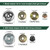 9" x36T/9 x20T/10 x80T/10 x3T Carbide Tip Weed Eater Blades with Adapter