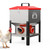 35LB Large Chicken Feeder, Automatic Metal Chicken Feeder with 4 Ports