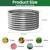 CATMANOR 4 Pack 2x2FT Round Corrugated Galvanized Steel Raised Garden Bed Outdoor, Metal Above Ground Garden Bed for Vegetables and Flowers, Raised Beds for Gardening-2x2FTx10Inch