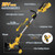 11 Inch Weed Wacker Cordless Compatible with DEWALT 20V MAX Battery