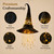 Lighted Witch Hat Hanging Chime, Wind Decor with Glowing Lights