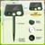 Solar Ultrasonic Animal Repellent Outdoor, Deer Repellent Devices Waterproof, Cat Squirrel Rabbit Dog Raccoon Deterrent Animal Repeller with Motion Detection, Keep Skunk Away for Yard, Green, 2 Pack