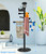 i365AMZ Pool Outdoor Towel Rack with Solar Light, 6 Bars with Top Tray Metal Heavy Duty Pool Accessories with Heavy Metal Base, Hot Tub Accessories for Pool and spa