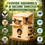 Large Wooden Squirrel House Outdoor,Squirrel Nesting Box