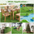 Tangkula 10 FT x 6.5 FT Artificial Grass Turf, Realistic Indoor Outdoor Garden Lawn Landscape Grass Turf with 0.3" Pile Height & Drainage Hole, Fake Faux Grass Dog Potty Pad for Patio, Lawn, Courtyard