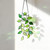 Rswardeleco Stained Glass Window Hanging, Green Leaf Plant Suncatcher Decor