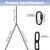 Otoolling Porch Swing Hanging Chain, Black