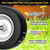 TEPU 11x4.00-5 Lawn Mower Tires Flat Free, Zero Turn Mower Front Tires, 11x4-5 Solid Tire With 3/4", 5/8" and 1/2" Bearings, 3.4"-5.8" Center Hub, 2Pack Gray, 350Lbs, For Residential and Commercial