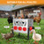 TGEYD 50LB Large Automatic Chicken Feeder – 8 Feeding Ports, No-Waste Poultry Feeder, with Adjustable Legs & Locking Lid