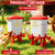 QVVCOOP 2-Pack 3 Gallon Chicken Waterer, Automatic Water Dispenser Container for Poultry Drinking, 10 Cups Included, Stay-Clean Raised Watering Fountain for Duck Bird, Red