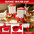 QVVCOOP 2-Pack 3 Gallon Chicken Waterer, Automatic Water Dispenser Container for Poultry Drinking, 10 Cups Included, Stay-Clean Raised Watering Fountain for Duck Bird, Red