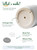 LE TAUCI 12 Inch Pot for Plants, Ceramic Indoor Planter, White