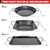 Qetumst Large 3 PCS Grill Basket Set for Outdoor Grill, Veggie Grilling Pan