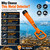 Underwater Metal Detector Submersive IP68 Fully Waterproof Metal Detector for Adults Under Water 100FT, Can detect All Metals with Large Coil, Accurate and Precise