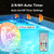 SANSI LED Submersible Lights Pro 4 Packs with Remote, 20 RGB Color Changing