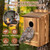 TKVAZK Screech Owl Box, Large 17"x9.5"x8.5" Wooden Owl House for Outside