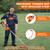 VBSYBO Weed Eater Ergonomic Back Saver Handle Extension with Double Shoulder Strap Harness for Stihl Husqvarna Echo Troy Bilt Ryobi String Trimmer Leaf Blower (Orange)
