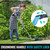 DURATECH Cordless Hedge Trimmer, 7.2V 3-in-1 Handheld Electric Grass Trimmer & Hedge Shears with 50" Wheeled Extension Pole, USB Type-C Cable and Built-in Li-ion Battery, for Garden, Yard and Lawn